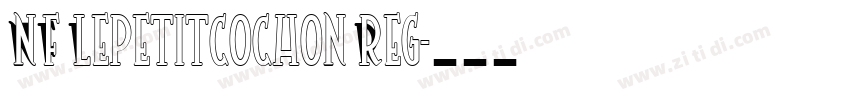 NF Lepetitcochon Reg字体转换